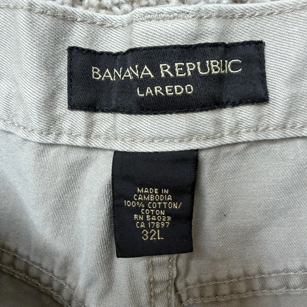 Banana Republic Laredo Jeans Mens 32x32 Light Wash Beige Denim Regular Straight